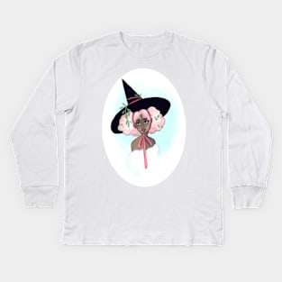 Cotton Candy Witch Kids Long Sleeve T-Shirt